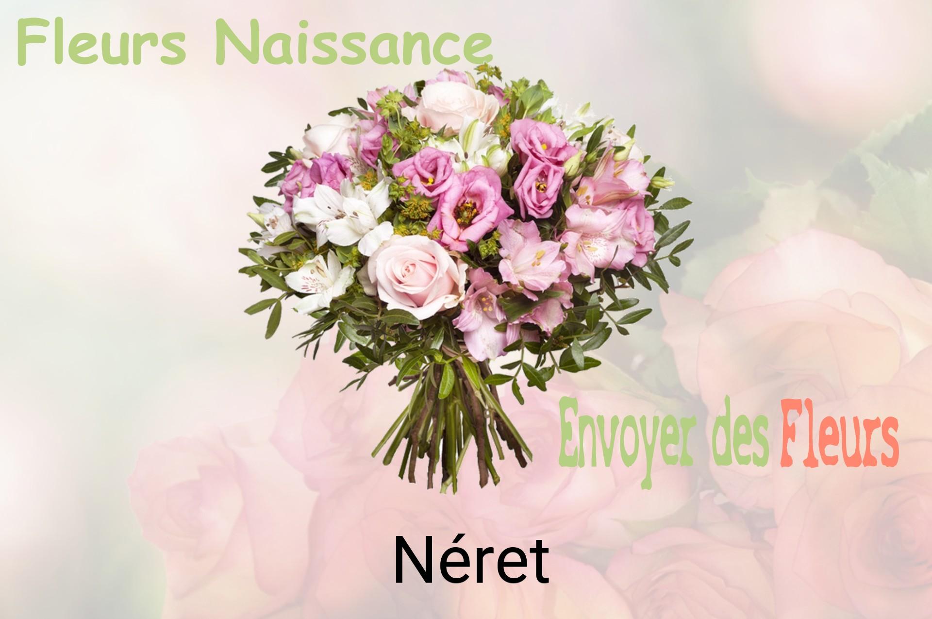 Bouquet de fleurs de naissance livré à Néret